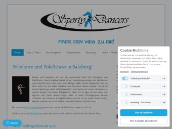 Screenshot von https://www.sportydancers.at/