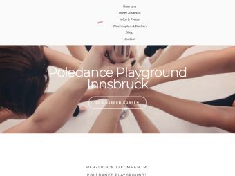 Screenshot von https://www.poledance-playground.at/