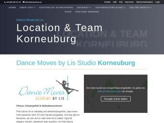 Screenshot von https://dancemoves.at/korneuburg