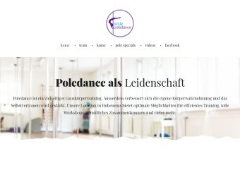 Screenshot von http://www.laendlepoledance.at