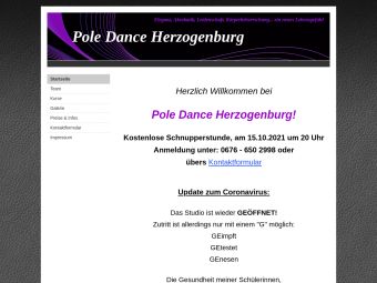Screenshot von https://pole-dance.beepworld.de/