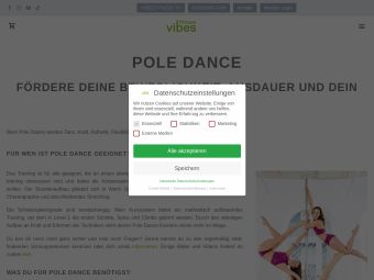 Screenshot von https://www.vibes-fitness.at/pole-dance