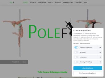 Screenshot von https://www.polefit.at/